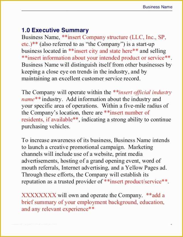Creative Business Plan Template Free Of Creative Business Plan Template Doc 7 Insanely Creative