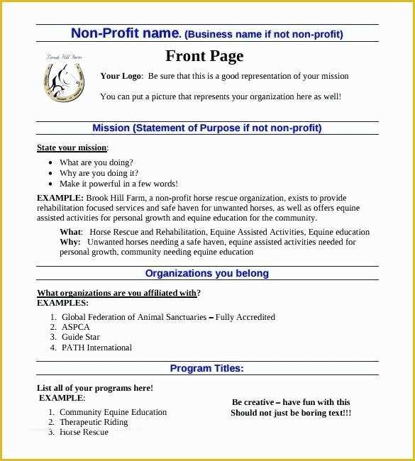 Creative Business Plan Template Free Of Creative Business Plan Template Doc Non Profit Business