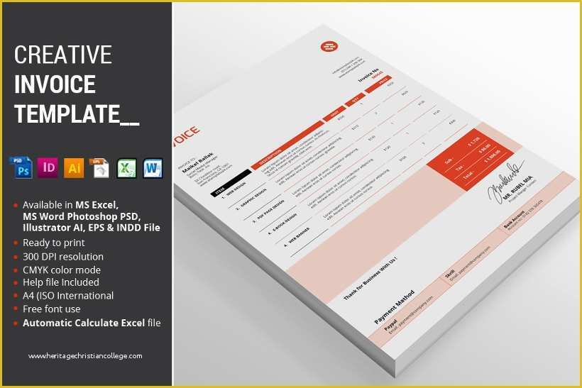 Creative Invoice Template Free Download Of 15 Creative Template Psd Download