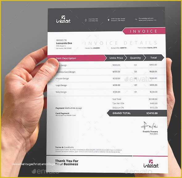Creative Invoice Template Free Download Of 37 Best Psd Invoice Templates for Freelancer