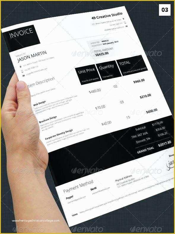 Creative Invoice Template Free Download Of Invoice Design Invoice Template Xls Free Download Cool