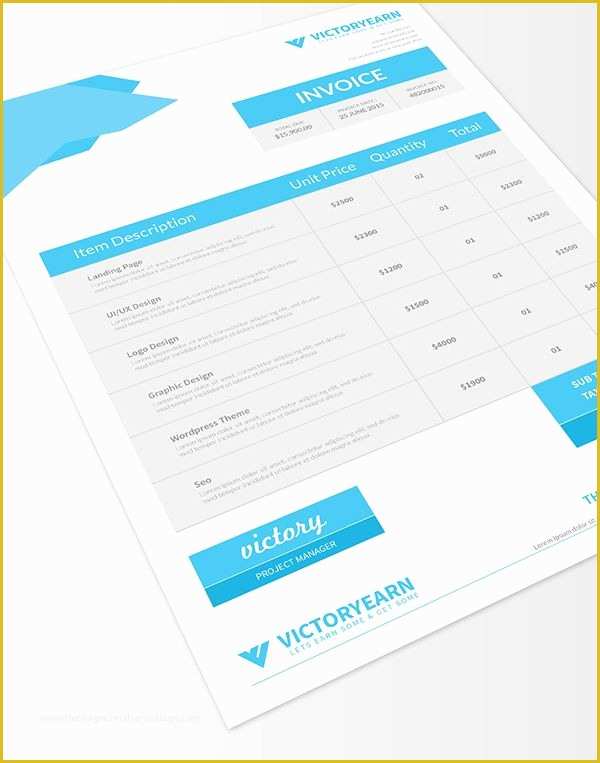 Creative Invoice Template Free Download Of Invoice – Guatemalago