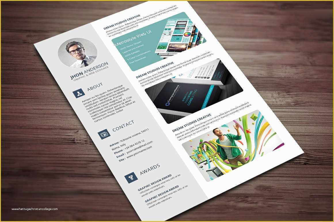 Creative Portfolio Template Free Of Creative Resume Cv Template with Cover Letter and