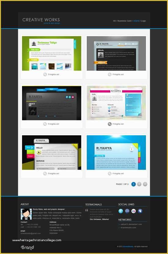 Creative Portfolio Template Free Of Free Portfolio Template Creative Works Gallery Psd