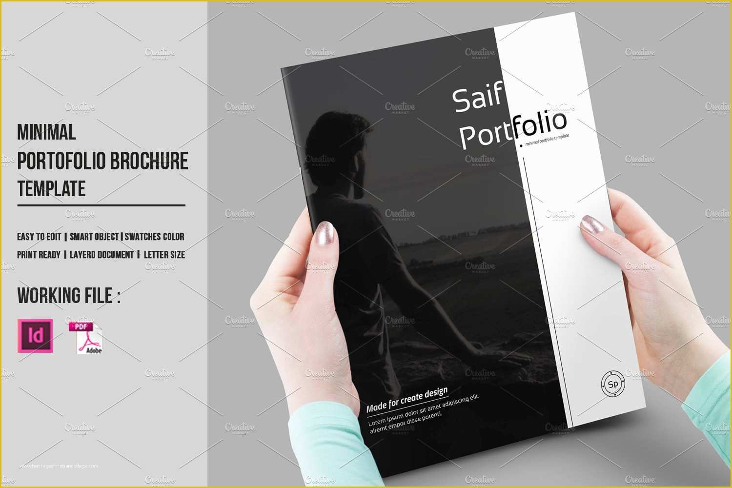 Creative Portfolio Template Free Of Indesign Portfolio Brochure V430 Brochure Templates