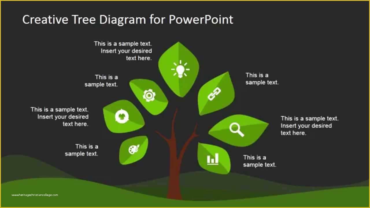 Creative Powerpoint Templates Free Of Creative Tree Diagram Template for Powerpoint