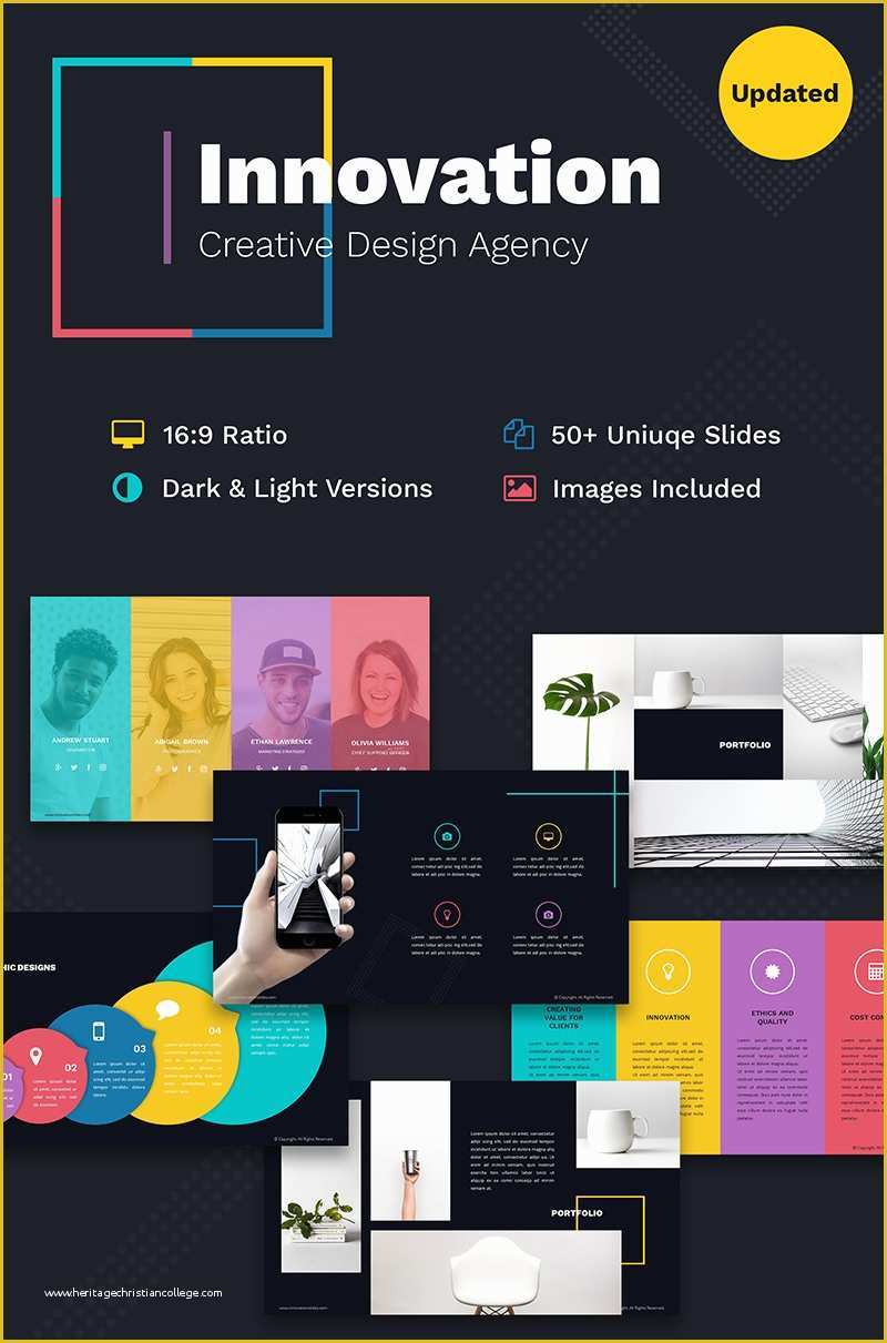 Creative Powerpoint Templates Free Of Innovation Creative Ppt for Design Agency Powerpoint