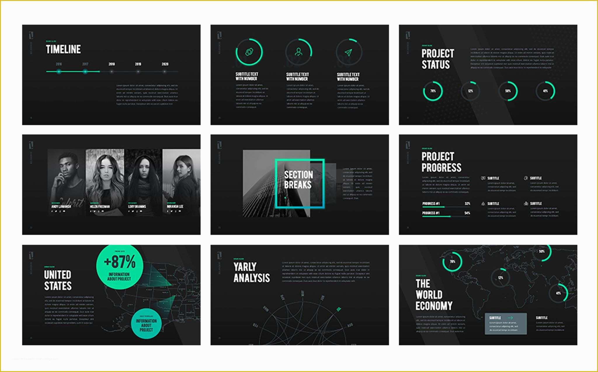Creative Powerpoint Templates Free Of Z Generation Creative Powerpoint Template