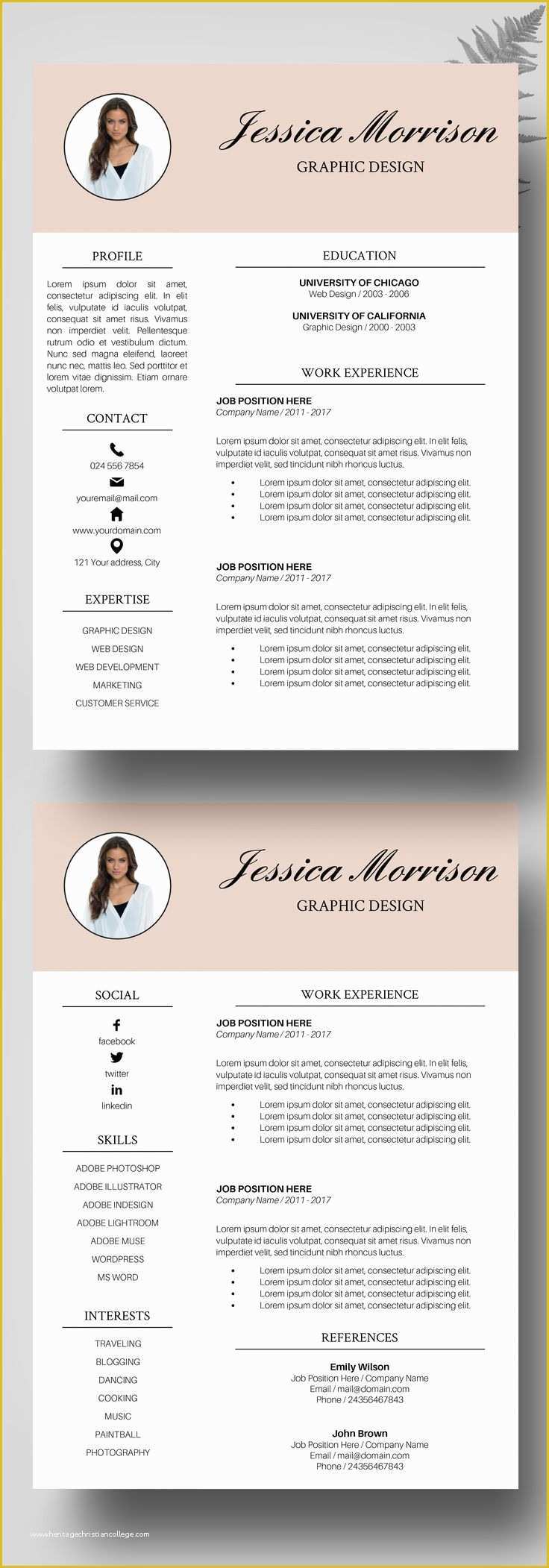 Creative Resume Templates for Word Free Of Best 25 Creative Cv Template Ideas On Pinterest