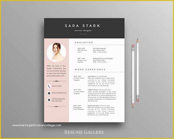Creative Resume Templates for Word Free Of Best 25 English Cv Template Ideas On Pinterest