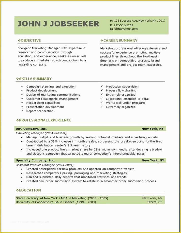 50 Creative Resume Templates for Word Free