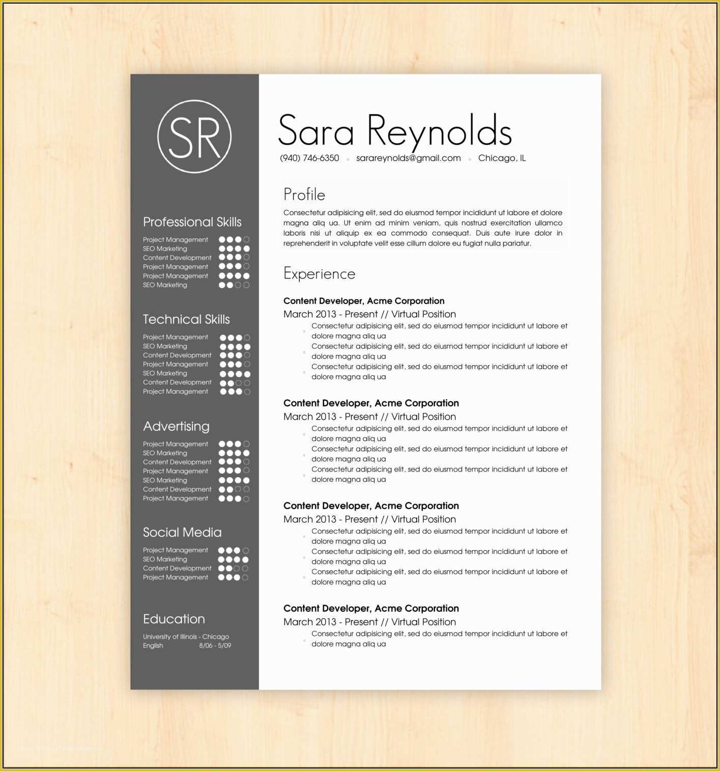 Creative Resume Templates for Word Free Of Creative Resume Templates Free Download Microsoft Word