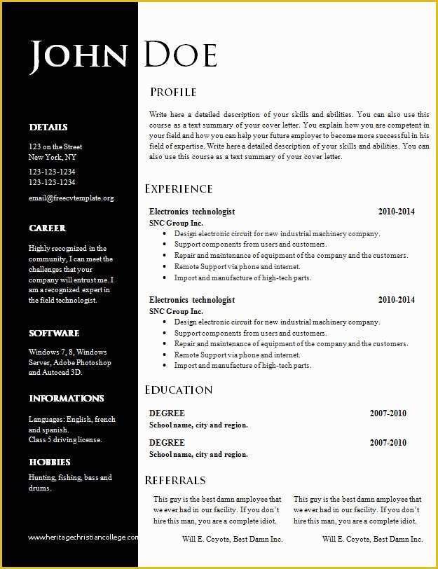 Creative Resume Templates for Word Free Of Free Creative Resume Cv Template 547 to 553 – Free Cv