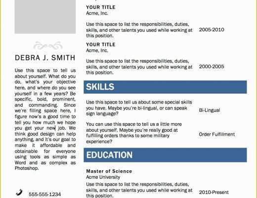 Creative Resume Templates Free Download for Microsoft Word Of Free Microsoft Word Resume Template — Superpixel