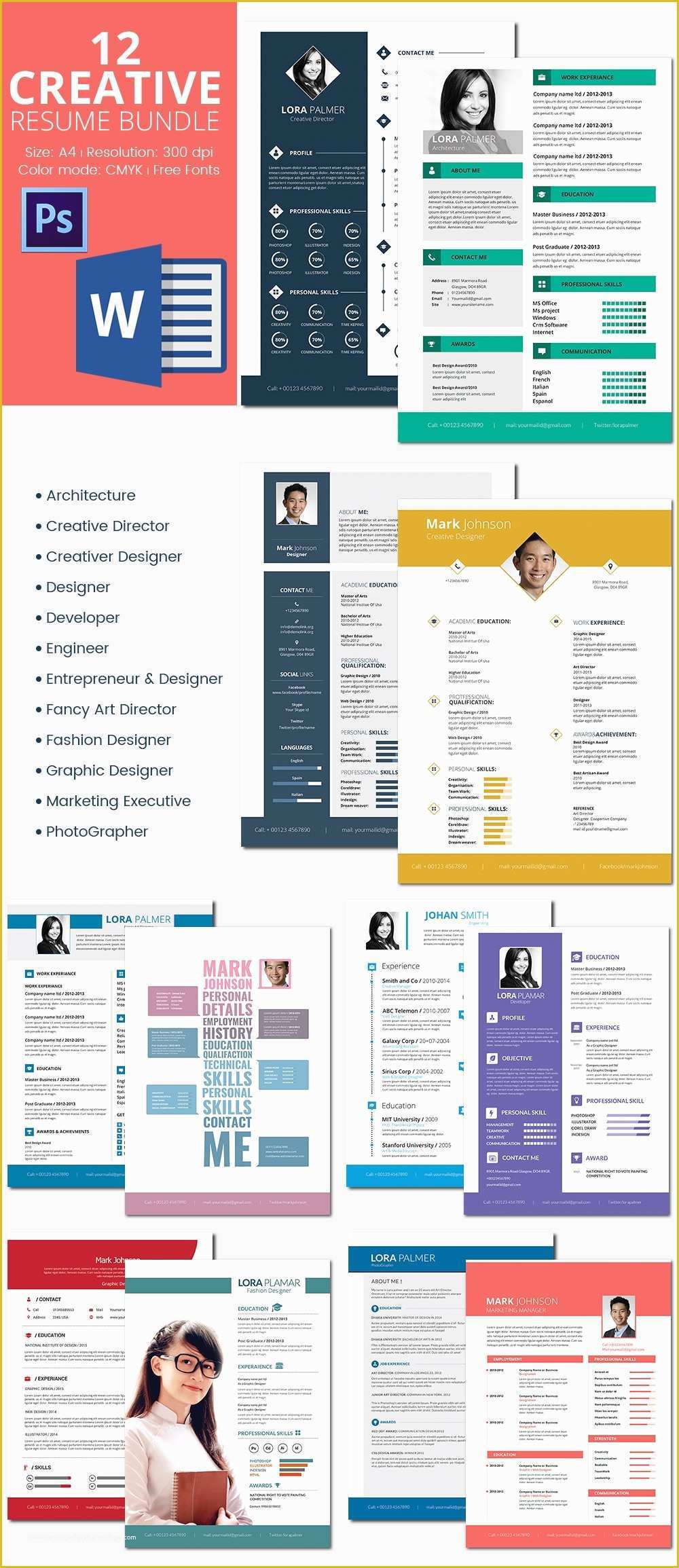 Creative Resume Templates Free Download Of 41 E Page Resume Templates Free Samples Examples