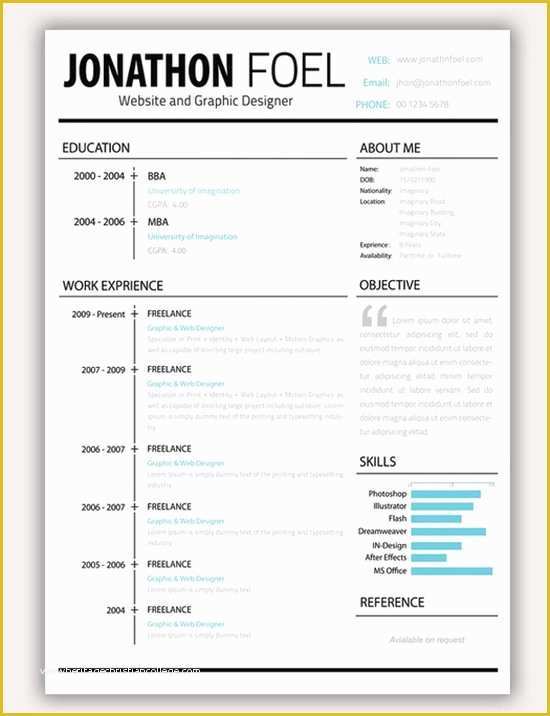 Creative Resume Templates Free Download Of Download 35 Free Creative Resume Cv Templates Xdesigns