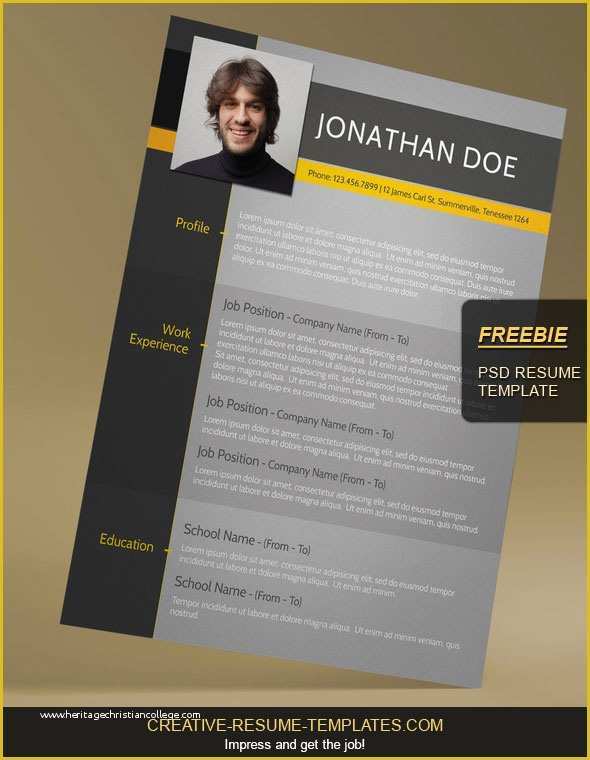 Creative Resume Templates Free Download Of Free Modern Cv Template