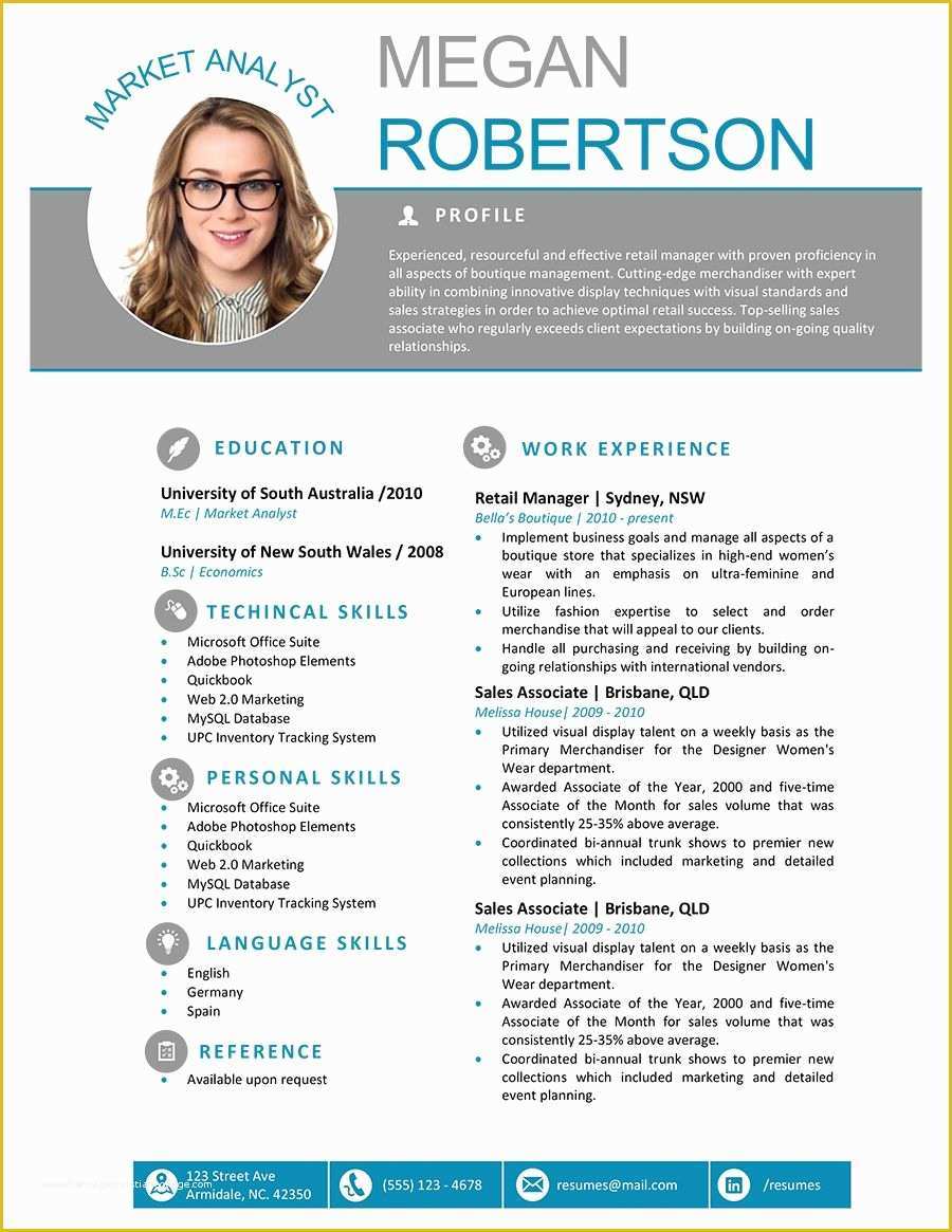 Creative Word Resume Templates Free Of the Megan Resume Professional Word Template