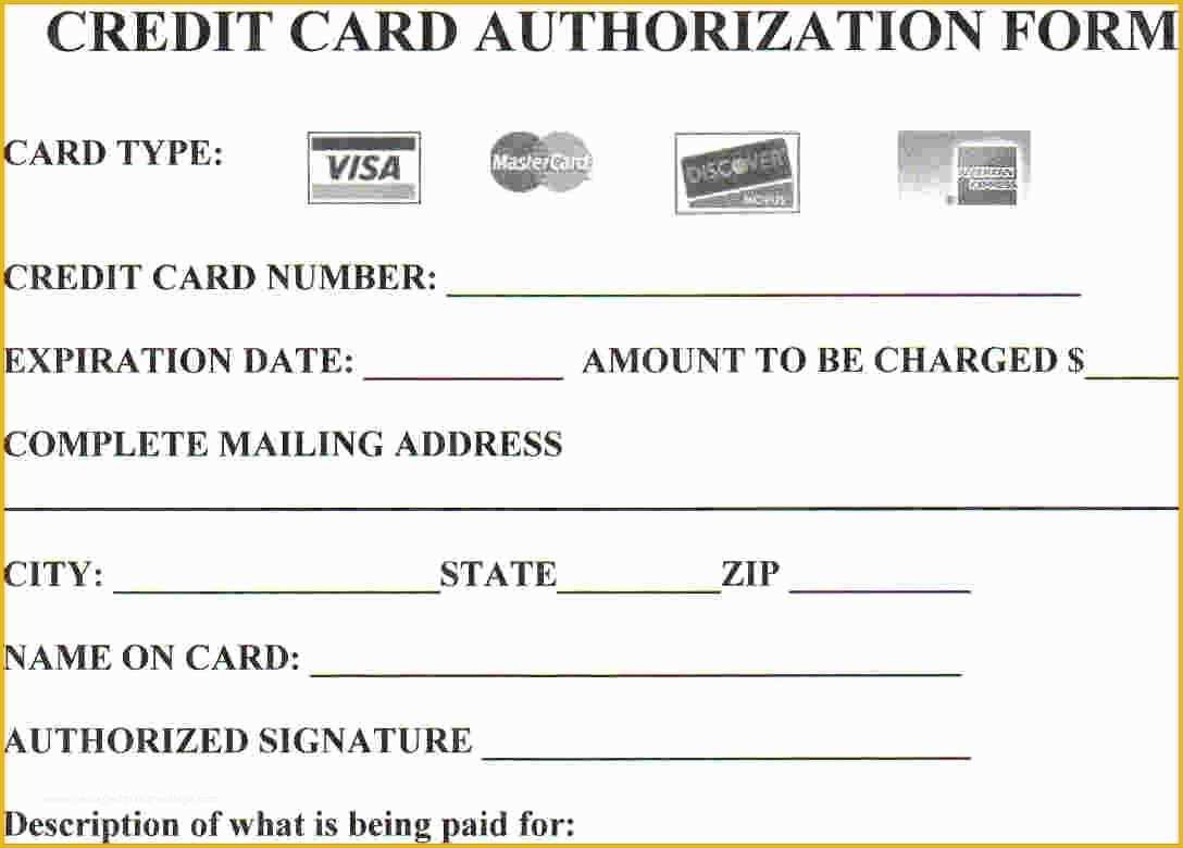 Credit Check Authorization form Template Free Of 25 Credit Card Authorization form Template Free Download