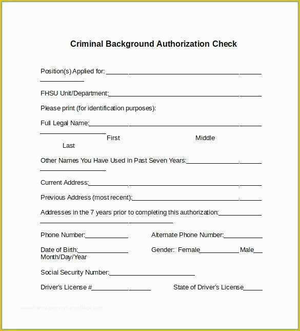 Credit Check Authorization form Template Free Of Credit Check Authorization form Template Free Awesome 8