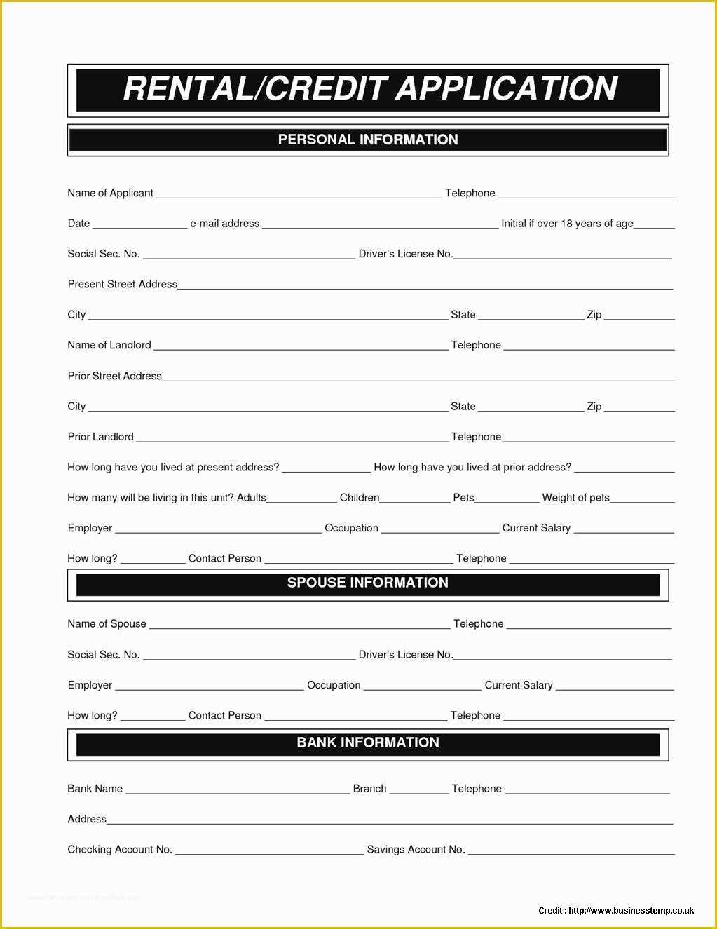 Credit Check Authorization form Template Free Of Credit Check form for Landlords form Resume Examples