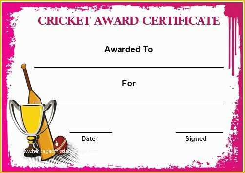 Cricket Website Templates Free Download Of 22 Well Designed Cricket Certificate Templates Free Word