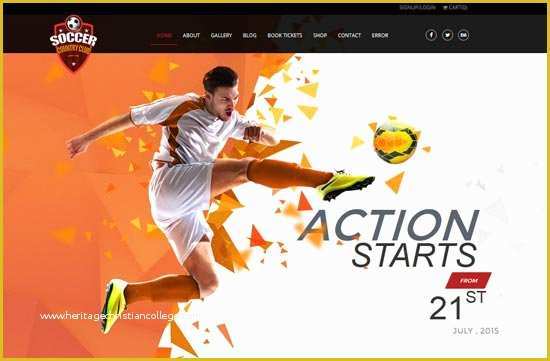Cricket Website Templates Free Download Of 40 Best Sport Website Templates Free & Premium
