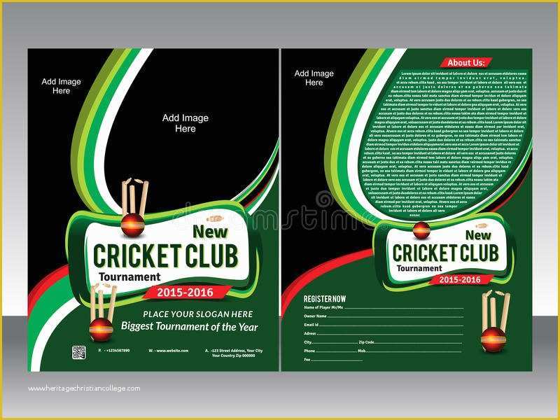 Cricket Website Templates Free Download Of Cricket Flyer Template Stock Vector Illustration Of