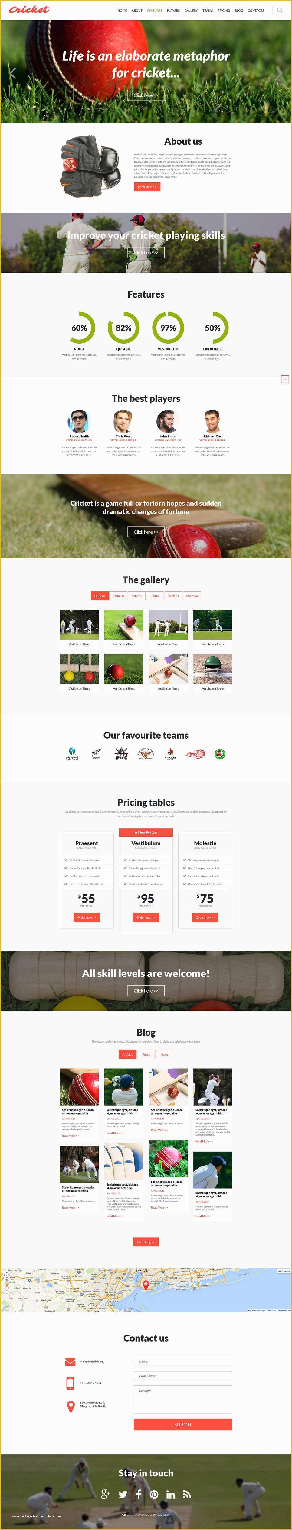 Cricket Website Templates Free Download Of Cricket Joomla Template