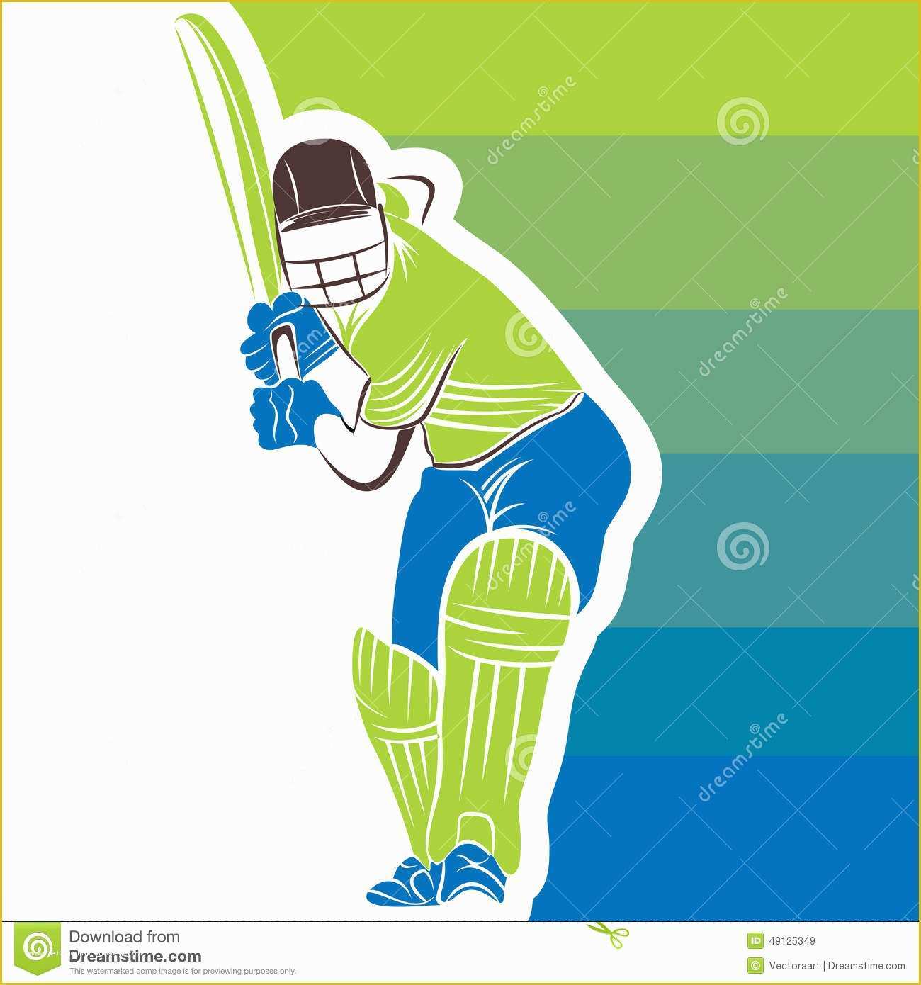 Cricket Website Templates Free Download Of Cricket Player Banner Design Stock Vector Illustration