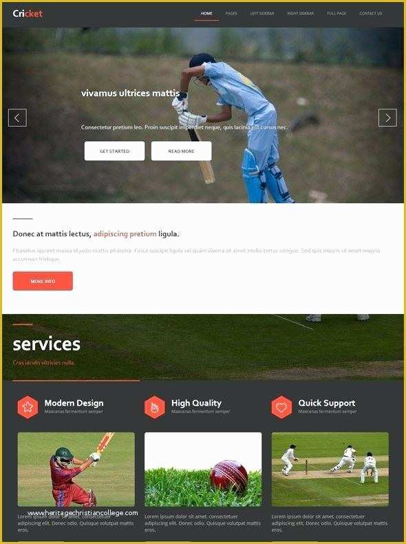 Cricket Website Templates Free Download Of Golf Responsive Website Template Golf Site Template