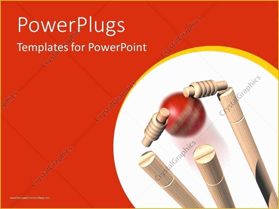 Cricket Website Templates Free Download Of Powerpoint Template Cricket Craze 8702