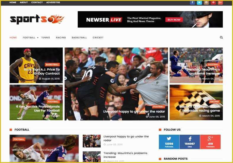 Cricket Website Templates Free Download Of Sportsmag Blogger Template • Templates 2019