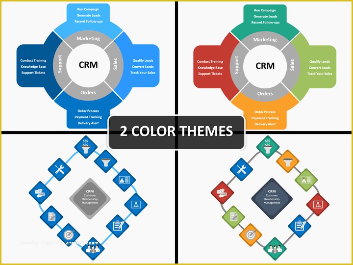 Crm Template Free Download Of Customer Relationship Mangement Crm Powerpoint Template