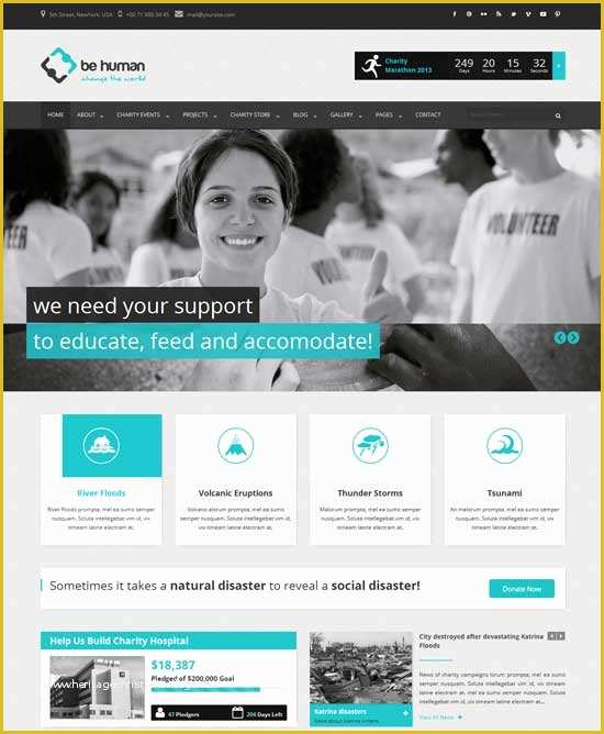 Crowdfunding Template Free Of 60 Best Ngo Charity Website Templates Free & Premium