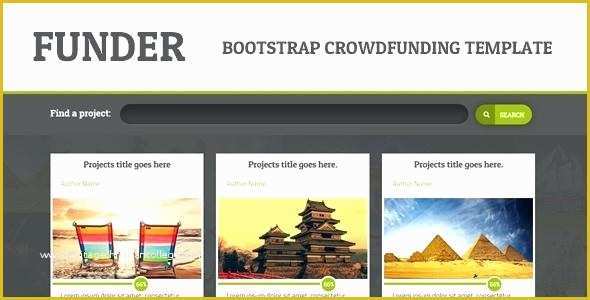 Crowdfunding Template Free Of Crowdfunding Template Bootstrap