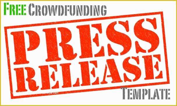 Crowdfunding Template Free Of Free Crowdfunding Press Release Template