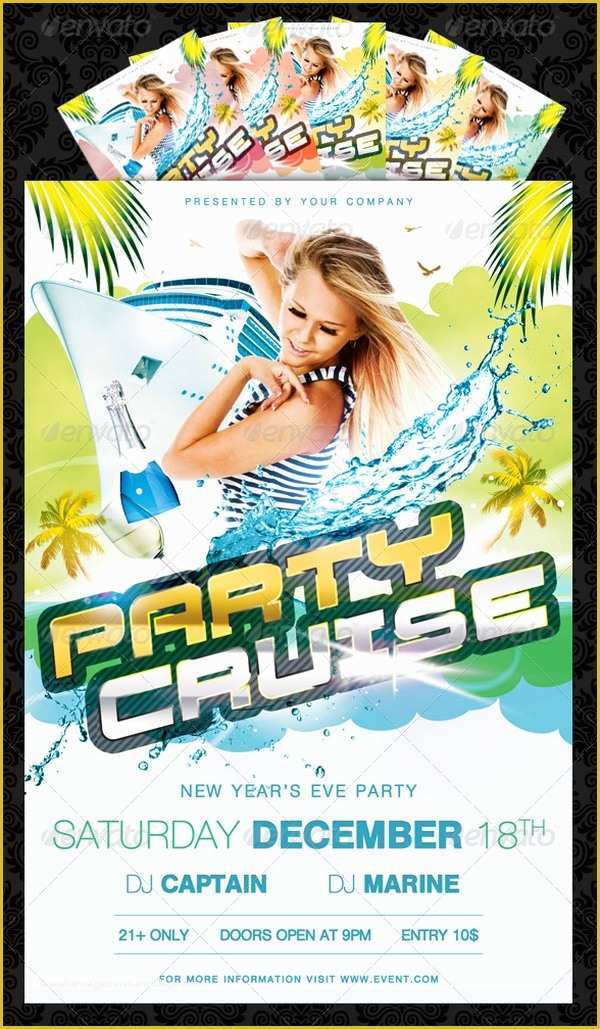 Cruise Flyer Template Free Of 17 Cruise Flyers Psd Ai Word Eps Vector