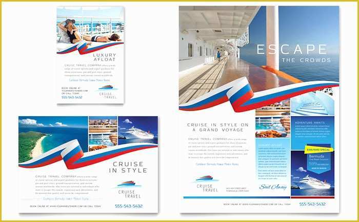 Cruise Flyer Template Free Of Cruise Travel Flyer & Ad Template Design