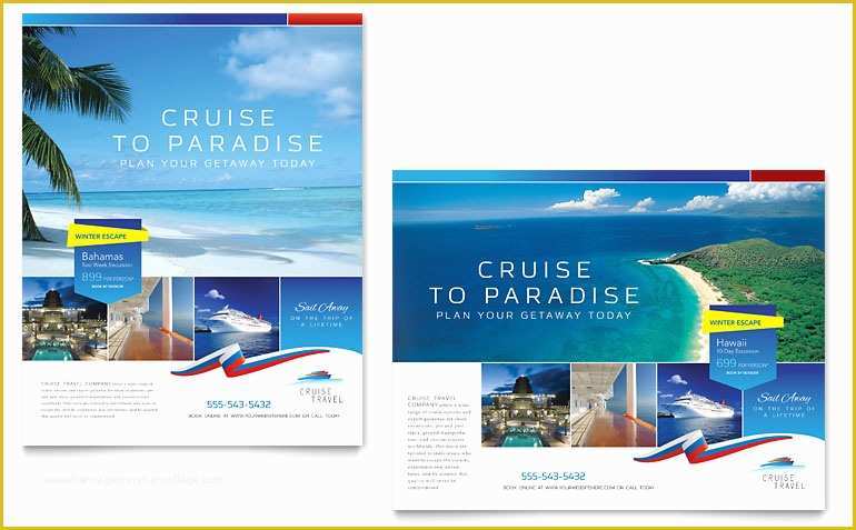 Cruise Flyer Template Free Of Cruise Travel Poster Template Word & Publisher