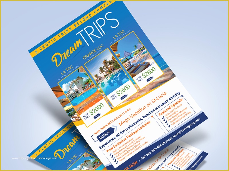 Cruise Flyer Template Free Of Free Travel Agency Vacation Flyer Design Template by Zee