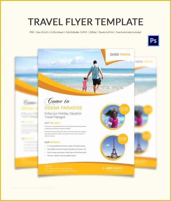 Cruise Flyer Template Free Of Travel Flyer Template 43 Free Psd Ai Vector Eps