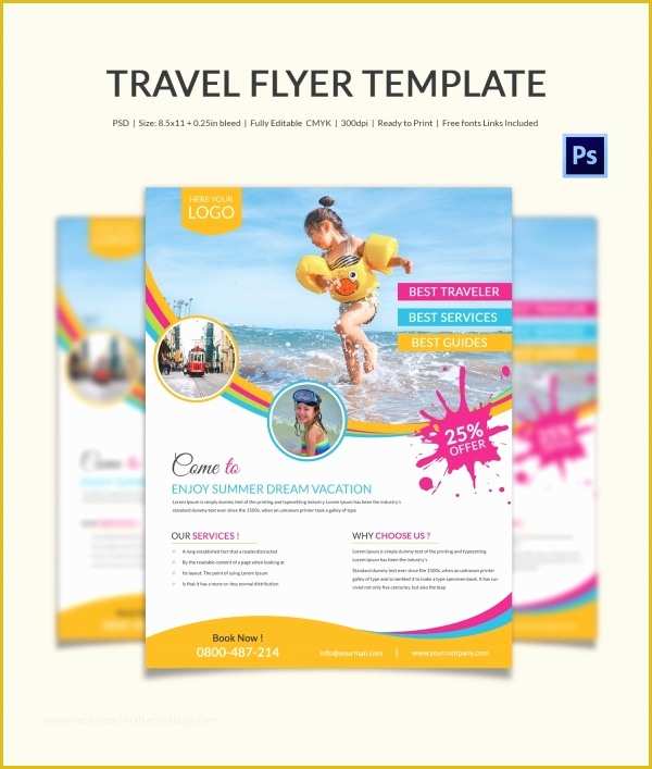 Cruise Flyer Template Free Of Travel Flyer Template 43 Free Psd Ai Vector Eps