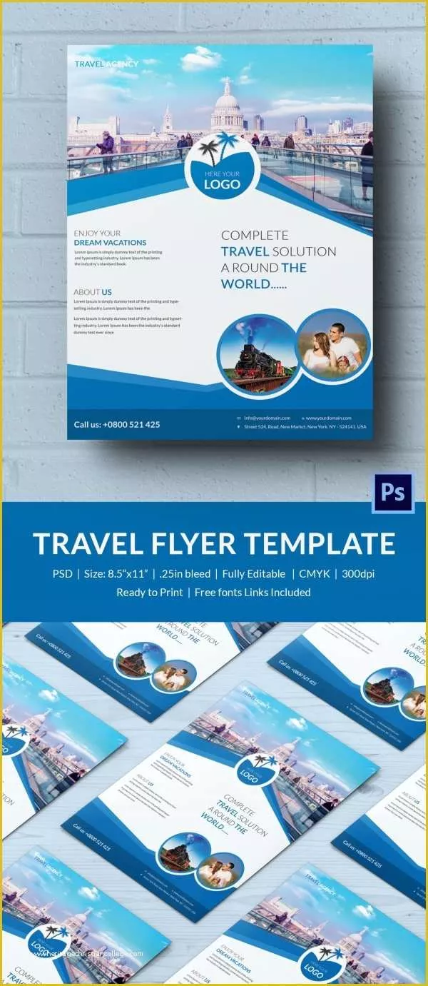 Cruise Flyer Template Free Of Travel Flyer Template 43 Free Psd Ai Vector Eps