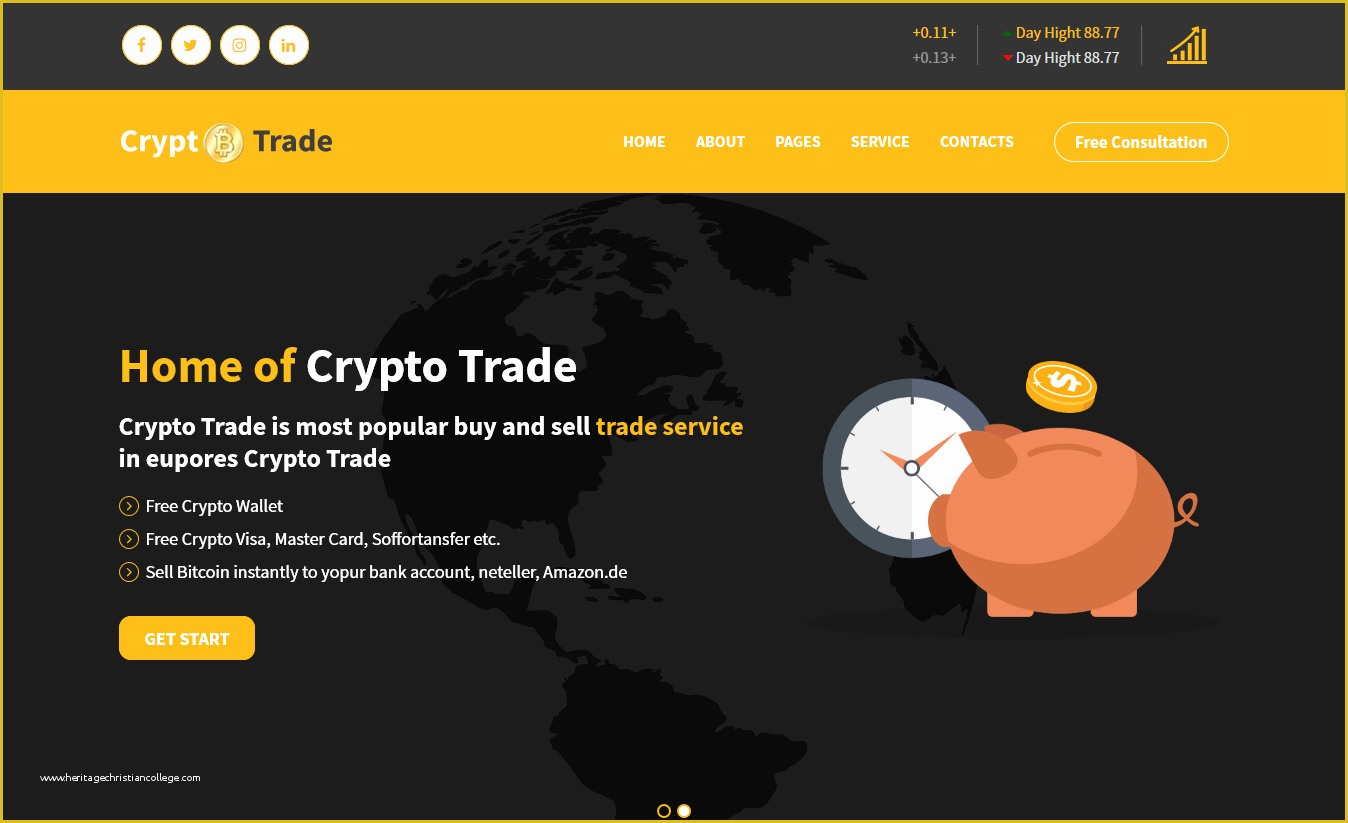 Cryptocurrency HTML Template Free Of 20 Cryptocurrency Ico Website Landing Page HTML Templates