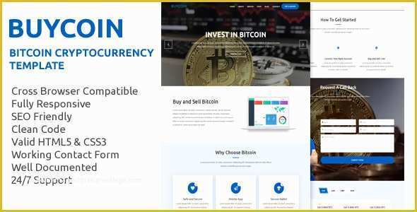 Cryptocurrency HTML Template Free Of Buycoin – Bitcoin and Cryptocurrency HTML Template Nulled