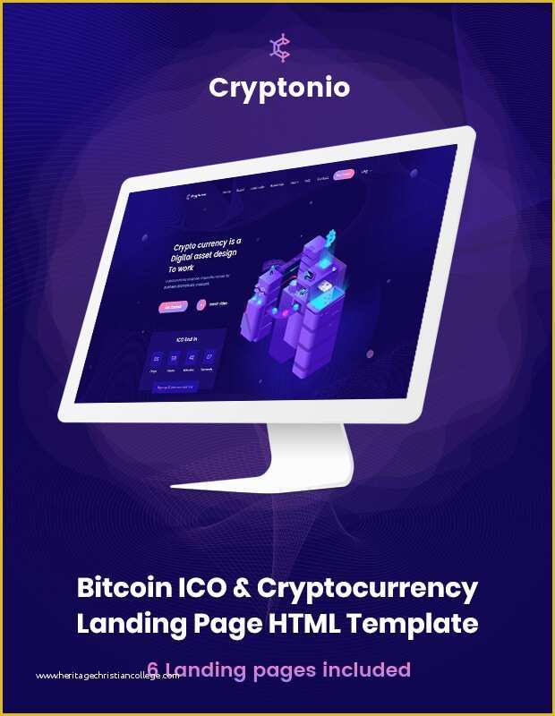 Cryptocurrency HTML Template Free Of Cryptonio Cryptocurrency HTML Template Ecology theme
