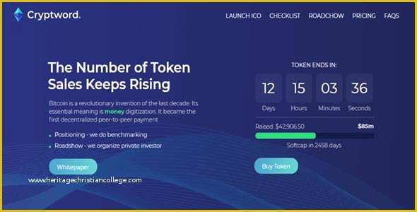 Cryptocurrency HTML Template Free Of Primary Cryptocurrency HTML Template