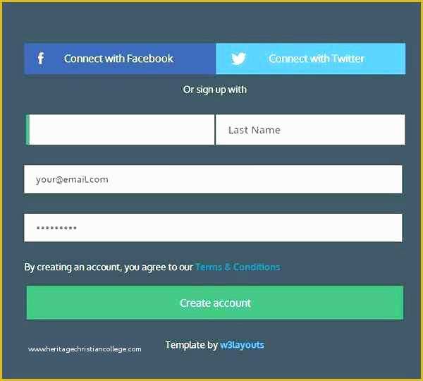 Css Template for Registration form Free Download Of Elegant Login form Templates Registration Template HTML