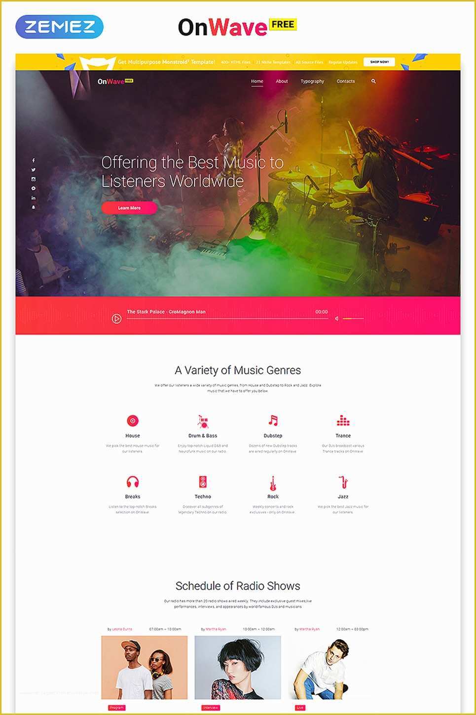 Css Templates for Music Website for Free Of Free Website Template with Jquery Gallery Music